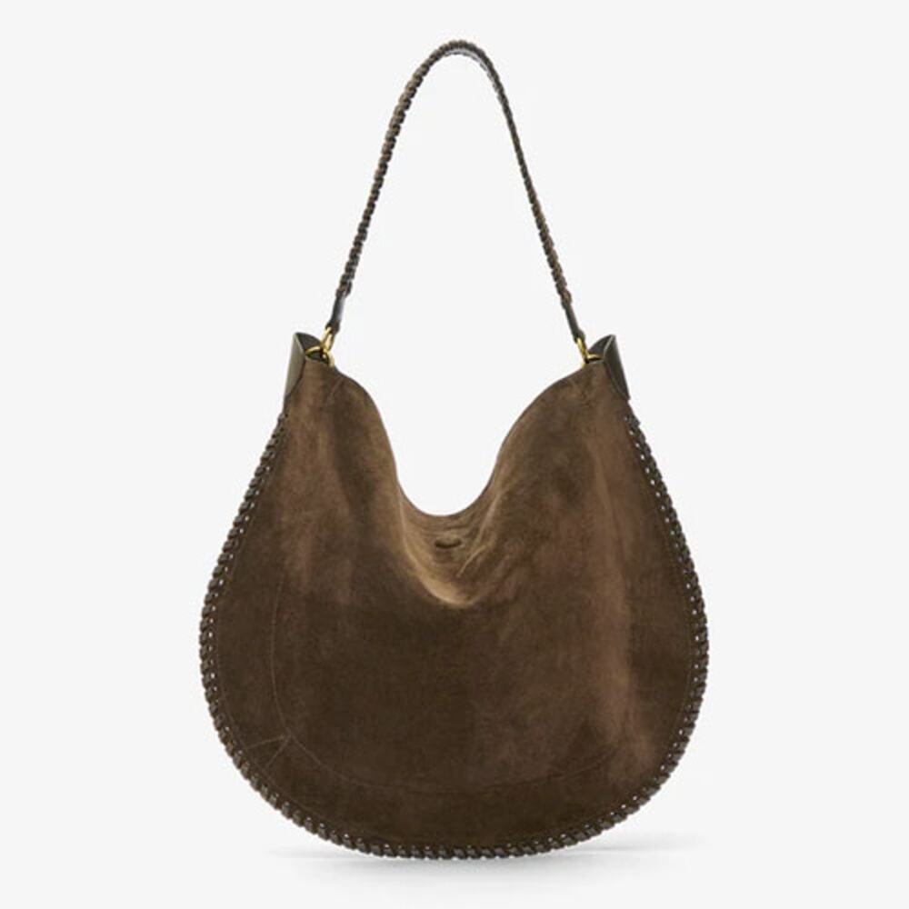 Isabel Marant Oksan Suede Hobo Bag Bronze